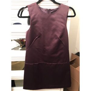 Purple Satin Theory dress